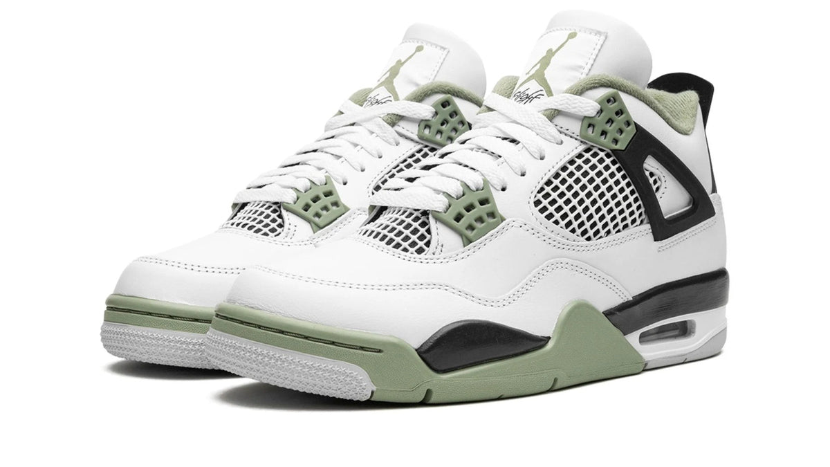 AIR JORDAN 4 RETRO WMNS "Seafoam / Oil Green" AQ9129-103