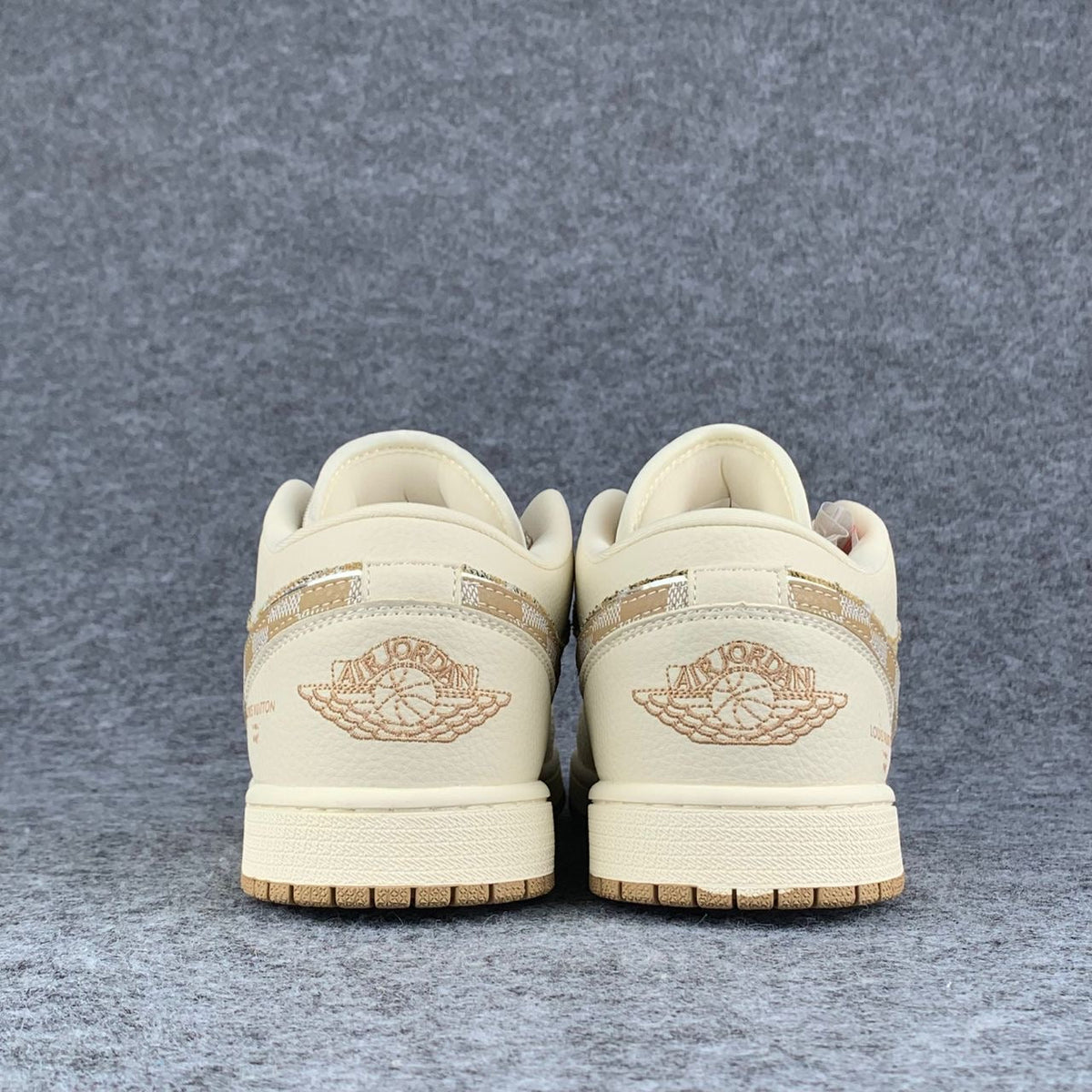 Custom Air Jordan 1 Low Sable Weave 'Sail/Tan'