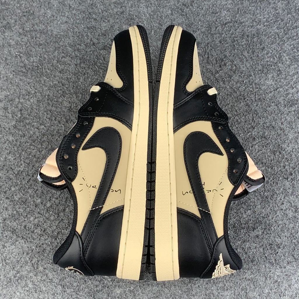 Custom Travis Scott x Air Jordan 1 Retro Low OG SP 'Pale Vanilla'
