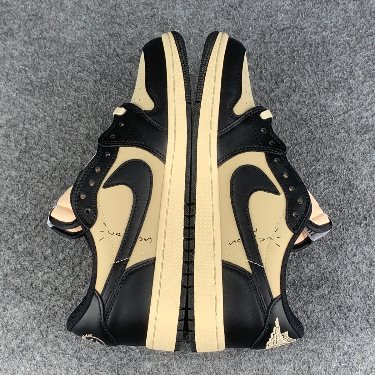 Custom Travis Scott x Air Jordan 1 Retro Low OG SP 'Pale Vanilla'