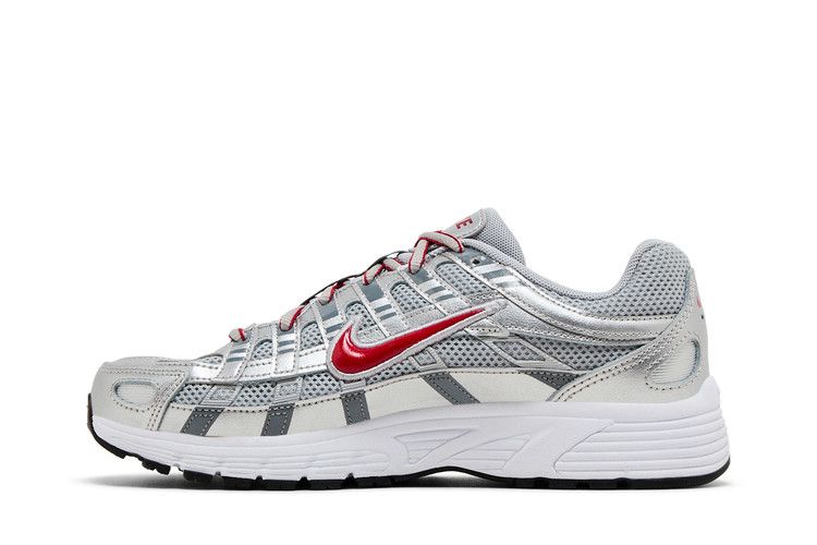 Nike P-6000 Metalic Silver Cool Red (GS) HV5064-002