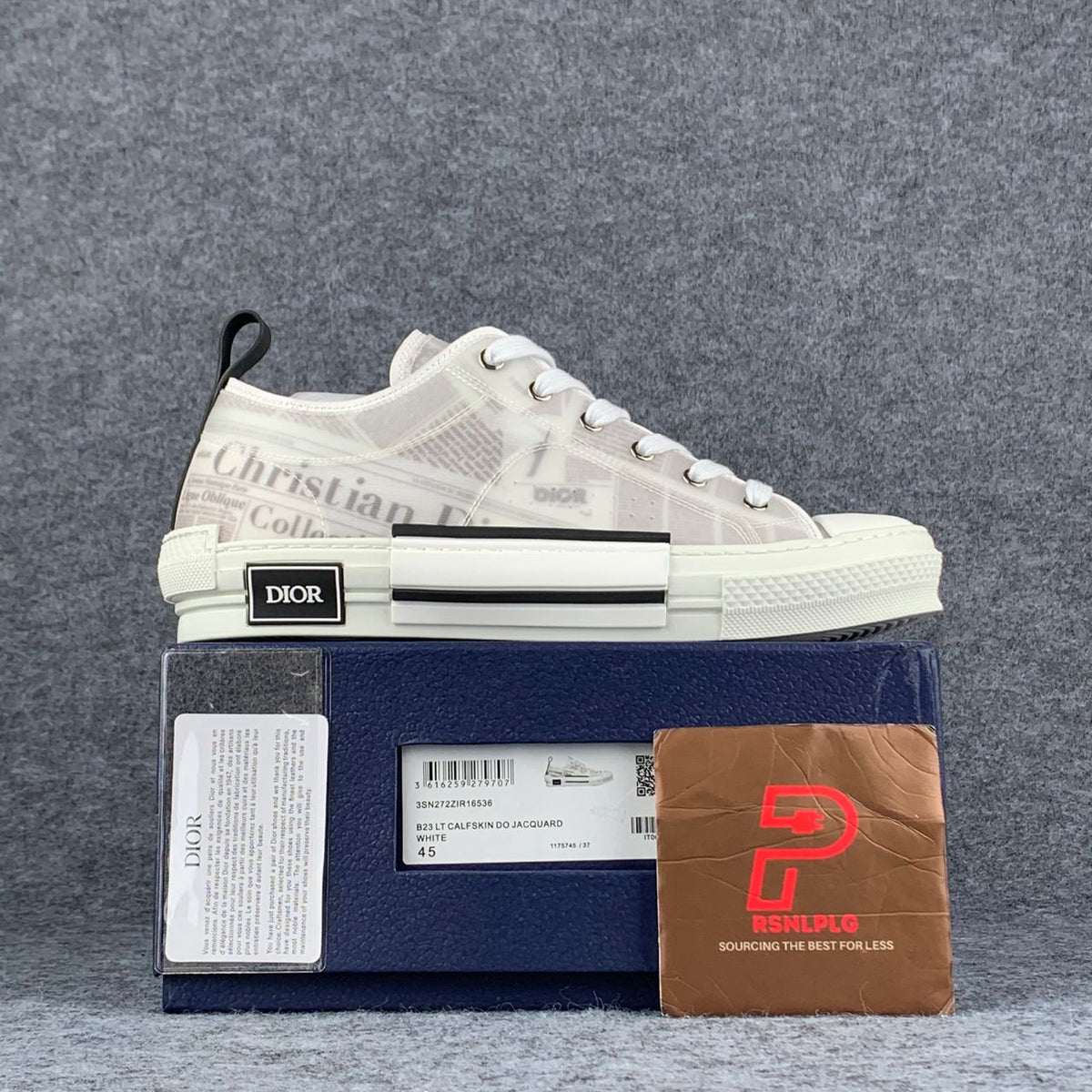 Daniel Arsham x B23 Low 'Newsprint'