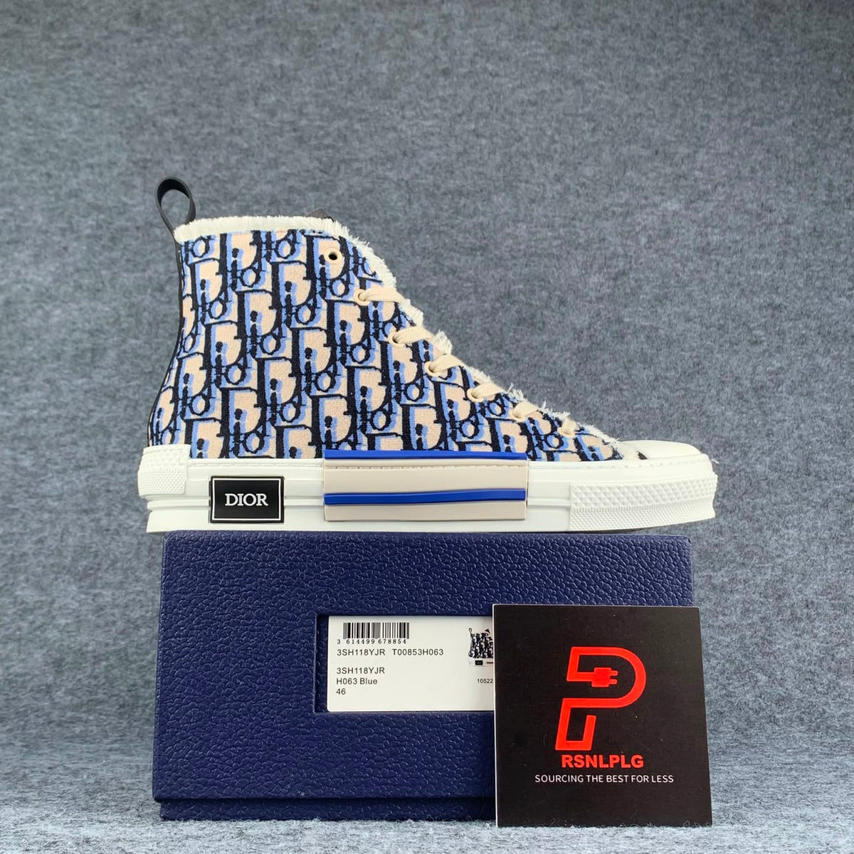 Dior B23 High 'Beige Black Navy Tapestry'