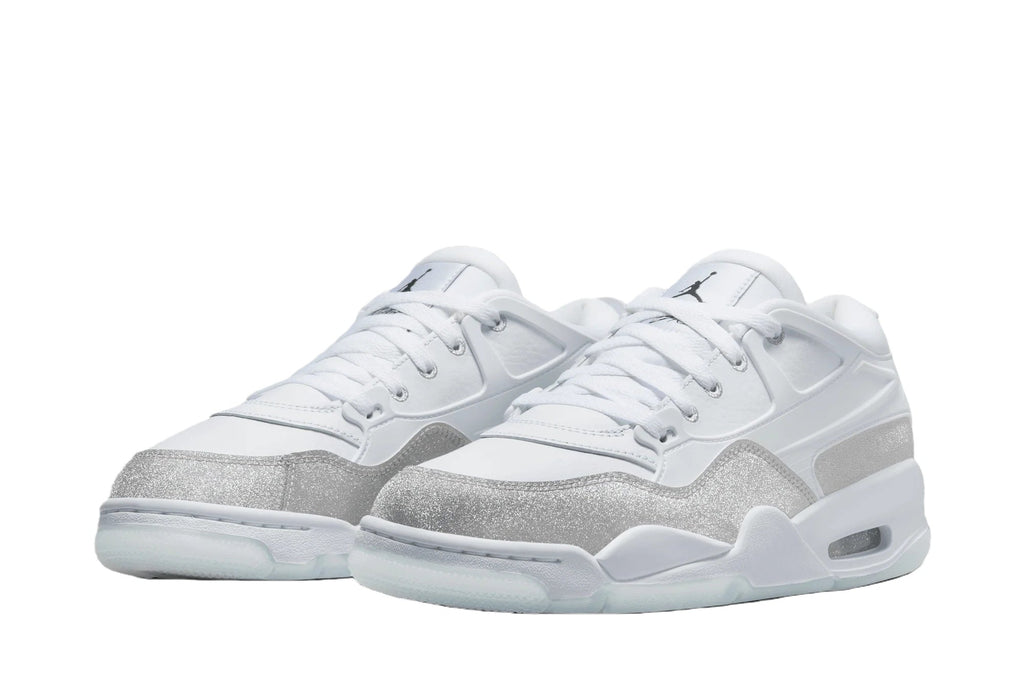 Wmns Jordan 4 RM 'White Silver Glitter' HQ3441-111