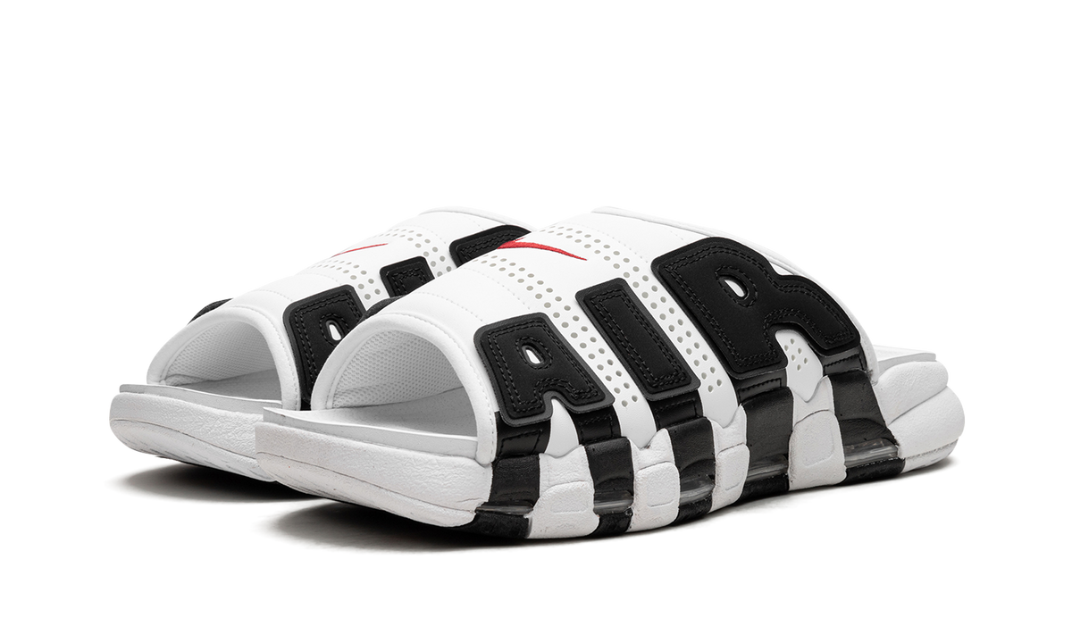 Air More Uptempo Slide NA "White Black Red" 100 FB7815