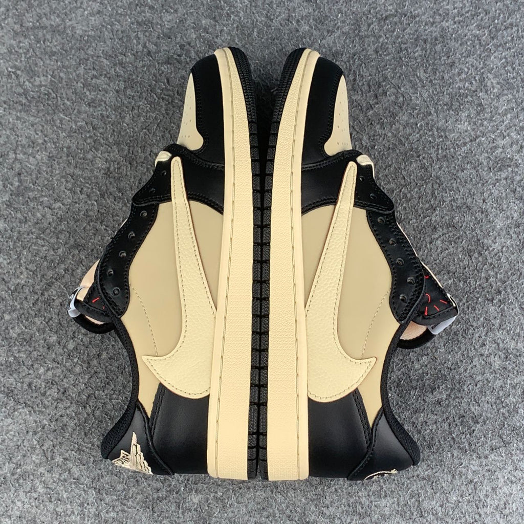Custom Travis Scott x Air Jordan 1 Retro Low OG SP 'Pale Vanilla'