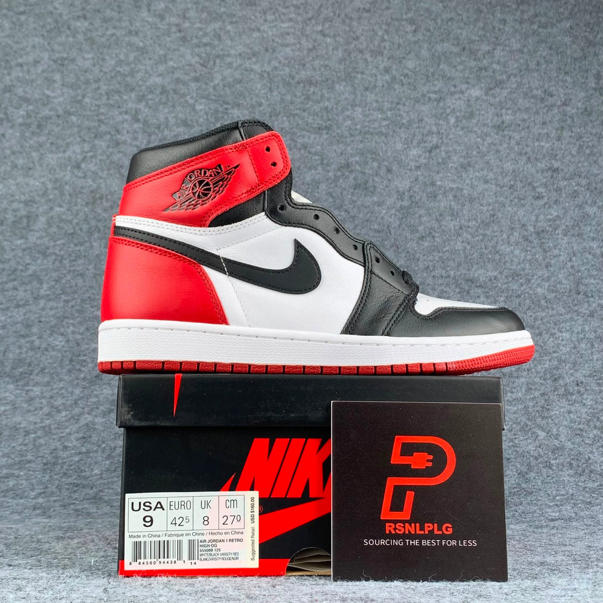 Air Jordan 1 Retro High OG 'Black Toe' 2016
