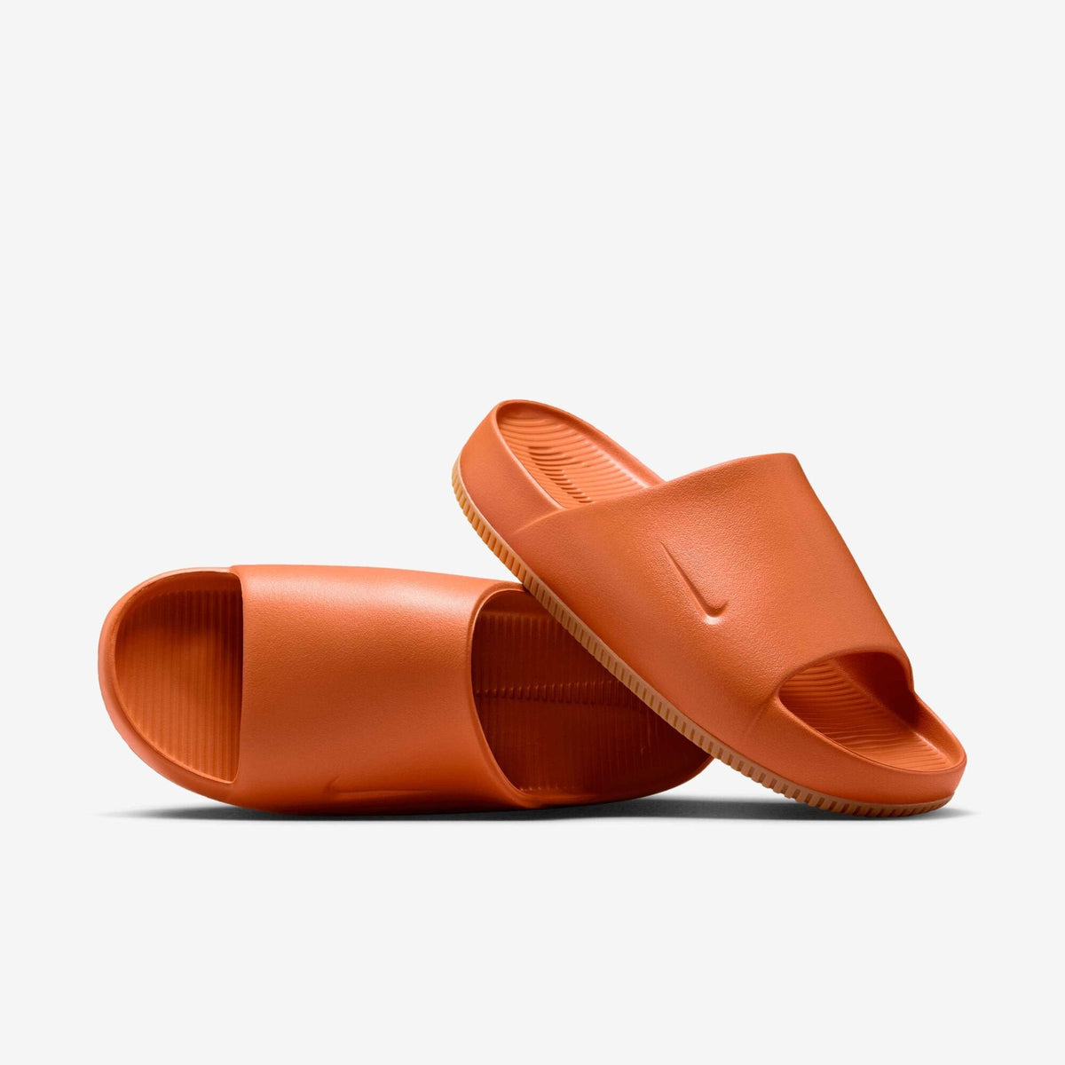 Nike Men's Calm Slides - Campfire Orange / Gum Medium Brown FD4116-801
