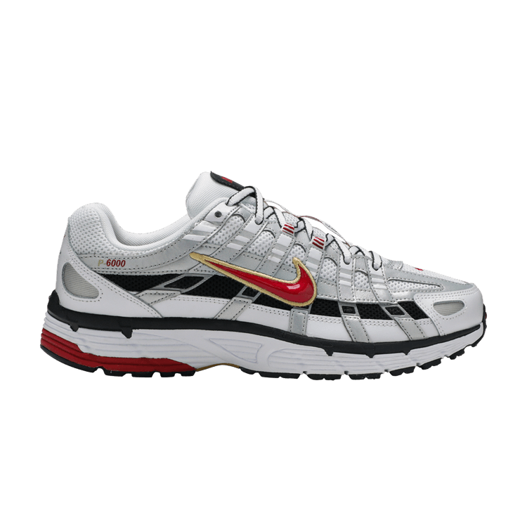 Nike P-6000 White Gold Red (Women's) BV1021-101