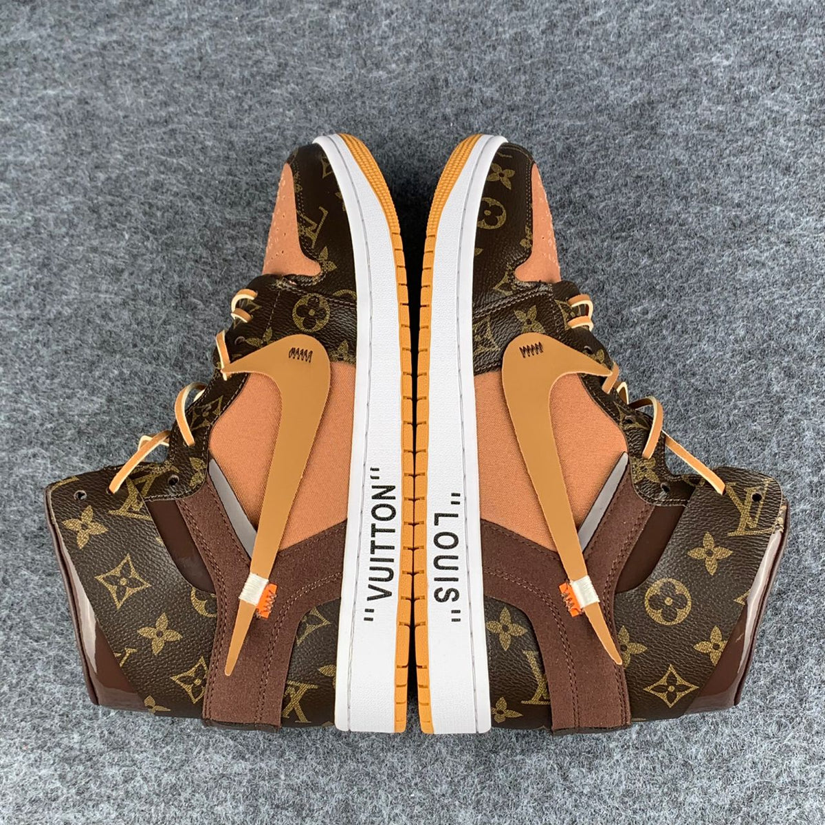 Custom Air Jordan 1 High 'Monogram Flux'