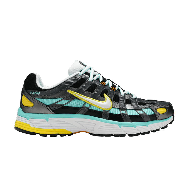 Nike P-6000 Black Teal Yellow (Women's) BV1021-005