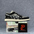 Custom Air Jordan 1 Low 'Noir Loom'