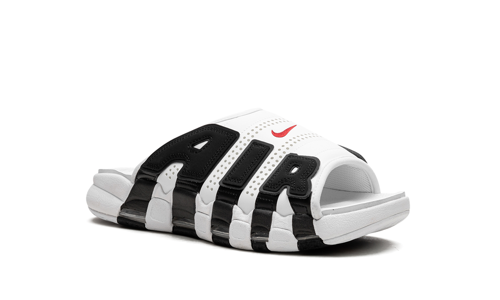 Air More Uptempo Slide NA "White Black Red" 100 FB7815