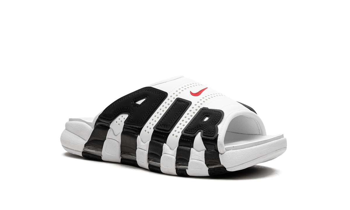 Air More Uptempo Slide NA "White Black Red" 100 FB7815