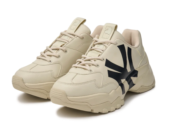 MLB Big Ball Chunky New York Yankees Sneakers – Beige