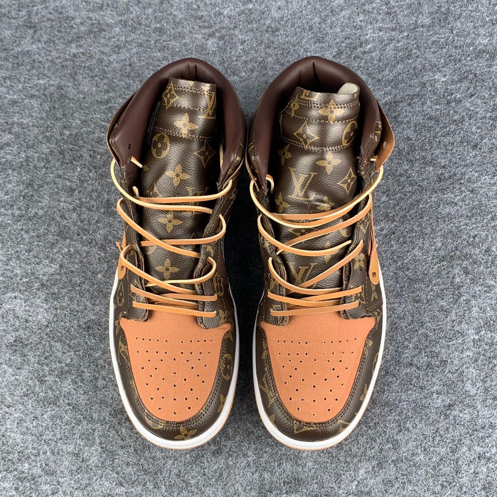 Custom Air Jordan 1 High 'Monogram Flux'