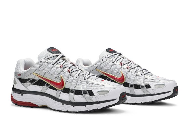 Nike P-6000 White Gold Red (Women's) BV1021-101