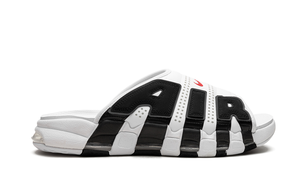 Air More Uptempo Slide NA "White Black Red" 100 FB7815