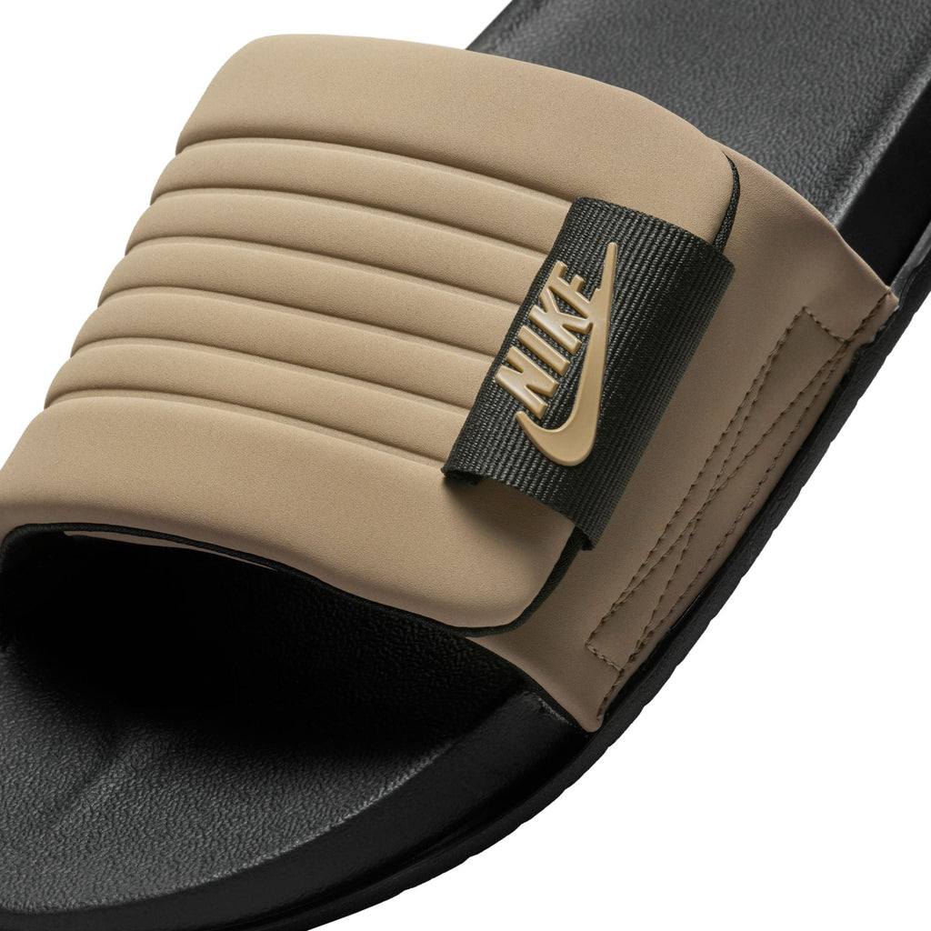 Nike Mens Offcourt Adjust Slides - Black/Khaki DQ9624-004