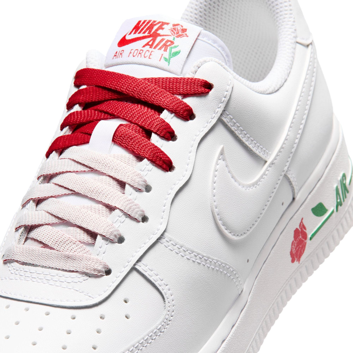 Womens Nike Air Force 1 '07 SE Rose 'White/Red' IF0498-100