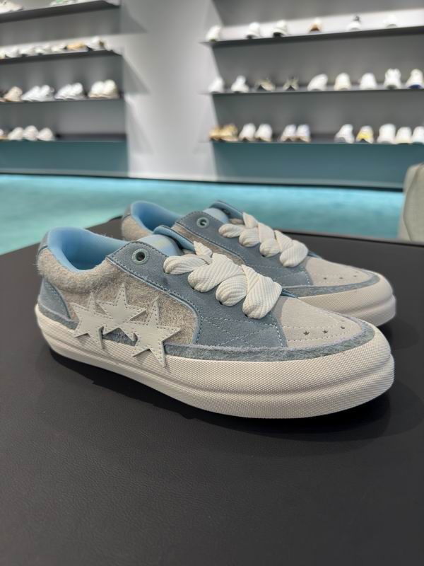 Amiri Stars Court Low Sneaker — Sky Blue / Grey