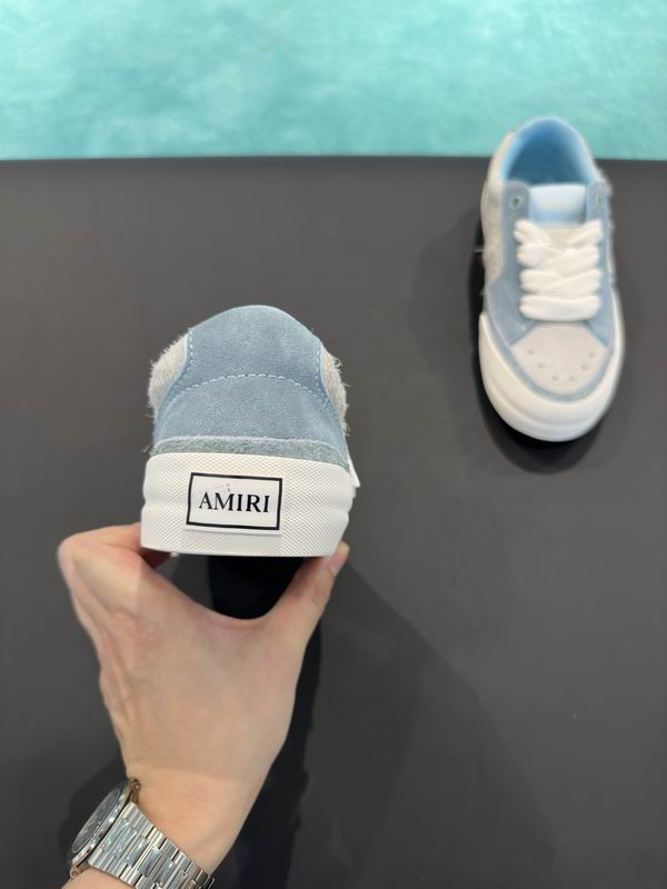 Amiri Stars Court Low Sneaker — Sky Blue / Grey