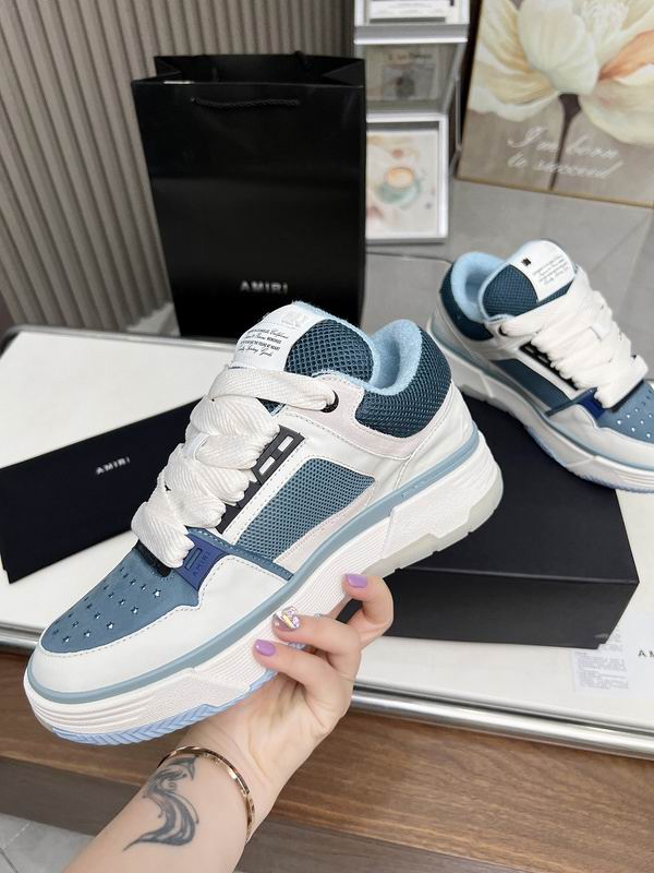 Amiri MA-1 Low-Top Sneaker — White / Blue