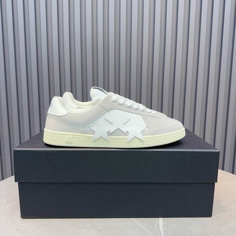 Amiri Stars Low Sneaker | Cream/White Suede