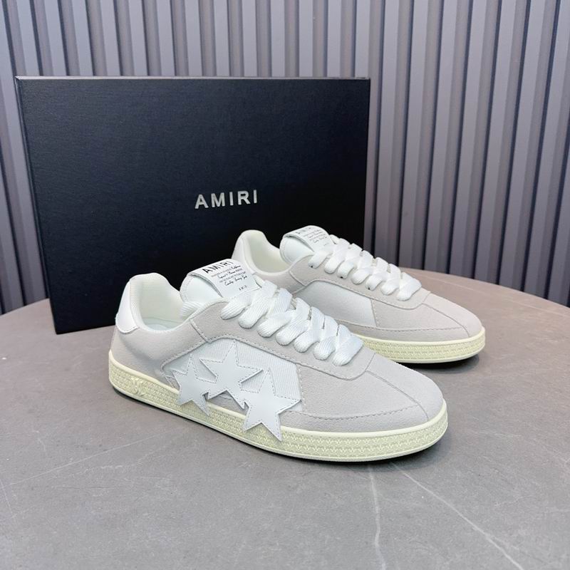 Amiri Stars Low Sneaker | Cream/White Suede