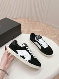 Amiri Stars Low Sneaker | Black/White Suede