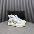 Amiri Court High-Top Sneaker — Black / White Checkerboard
