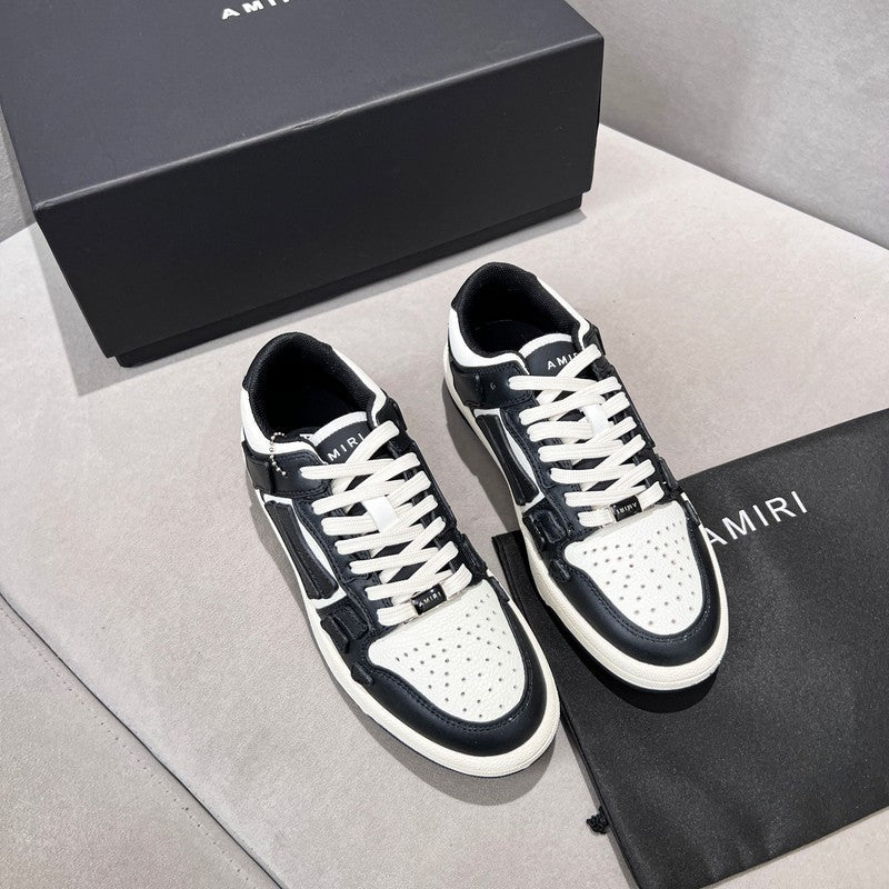 Amiri Skel Top Low Sneaker — Black / White