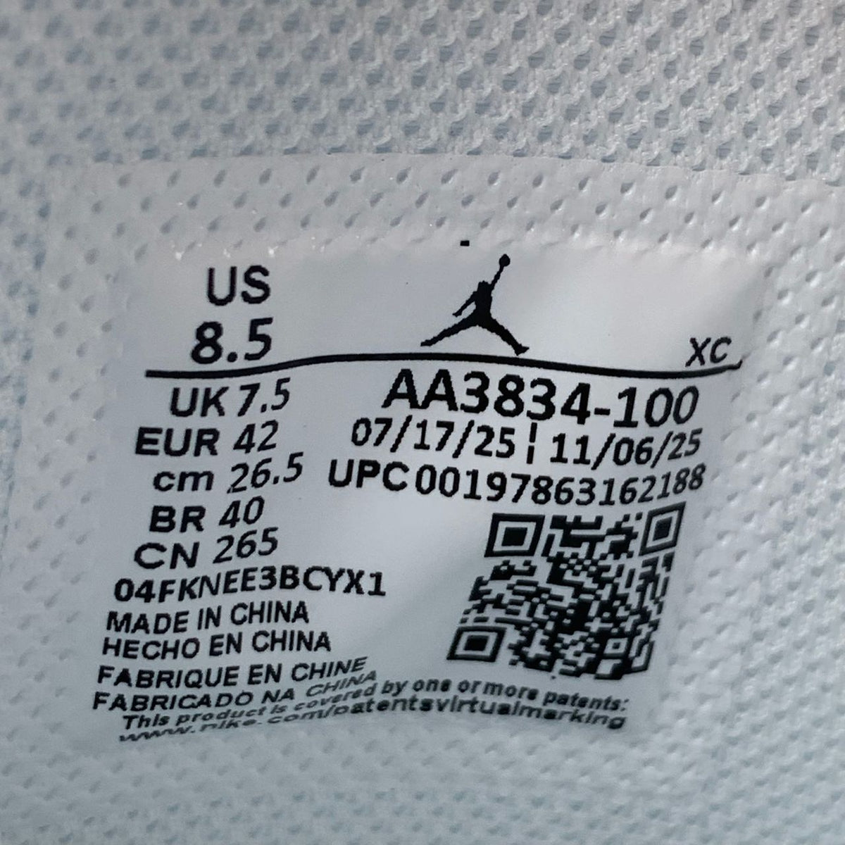 Virgil Abloh Archive X Air Jordan 1 High 'Alaska'