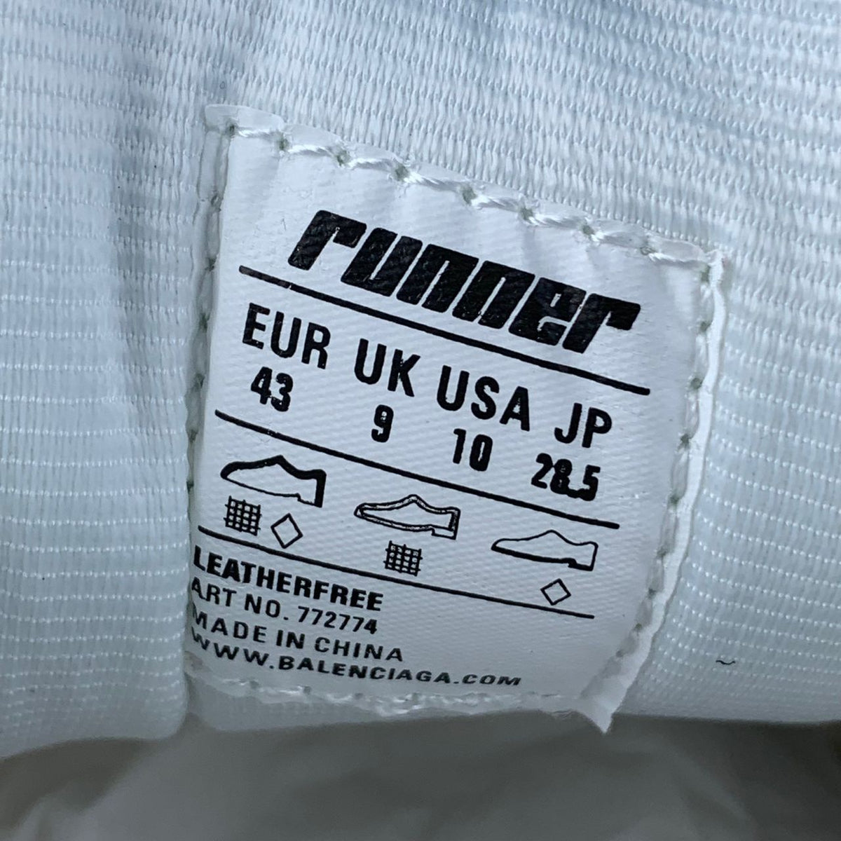 Balenciaga Kith x Runner 'White'