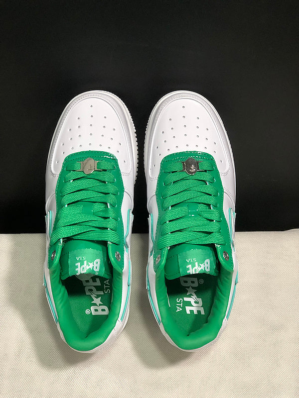 BAPE STA Low Sneaker | White / Green