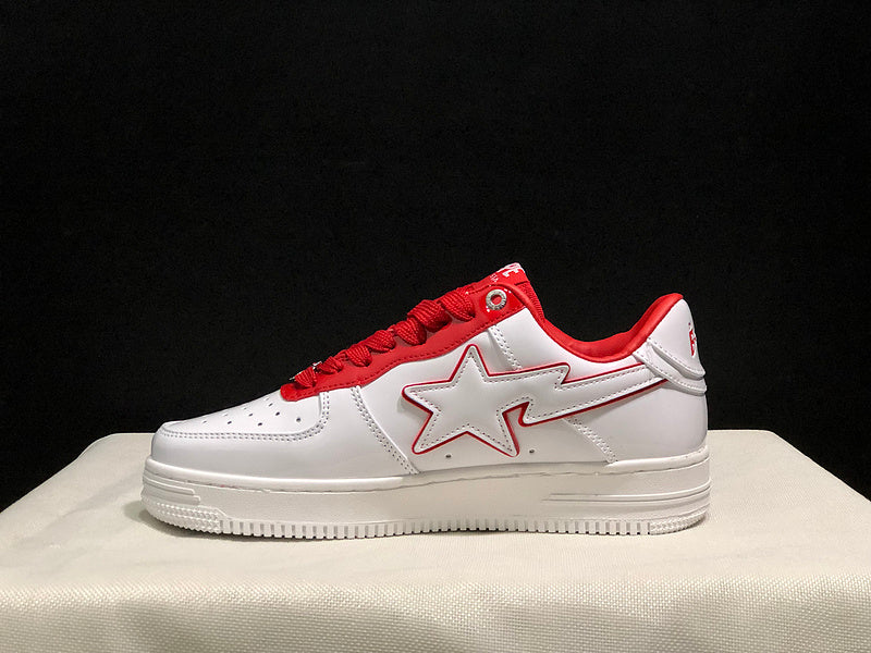 BAPE Road STA Sneaker | White / Red