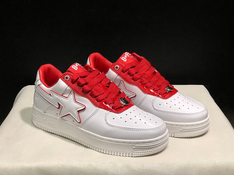 BAPE Road STA Sneaker | White / Red
