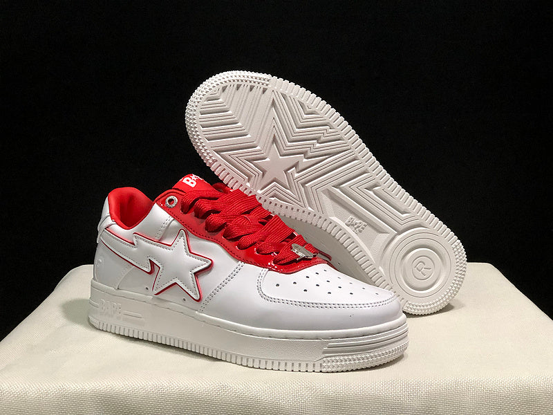 BAPE Road STA Sneaker | White / Red