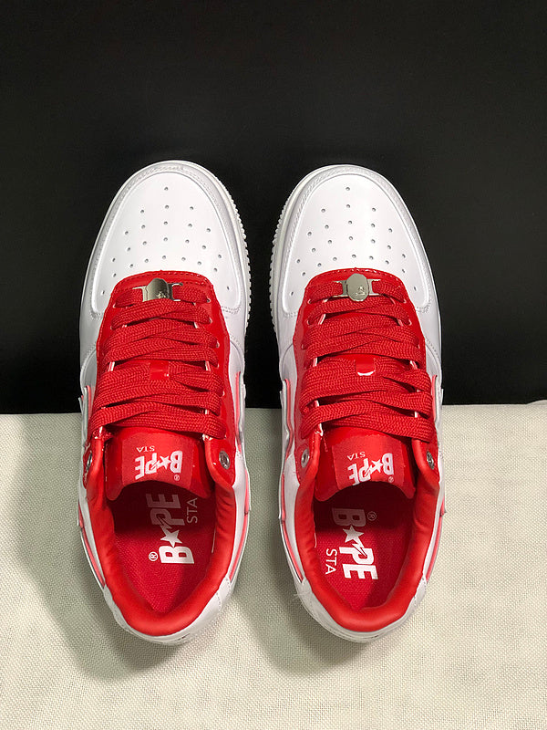 BAPE Road STA Sneaker | White / Red