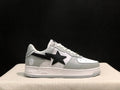 BAPE Sta Low 'Grey/White/Black' | Ape Head Camo Bapesta