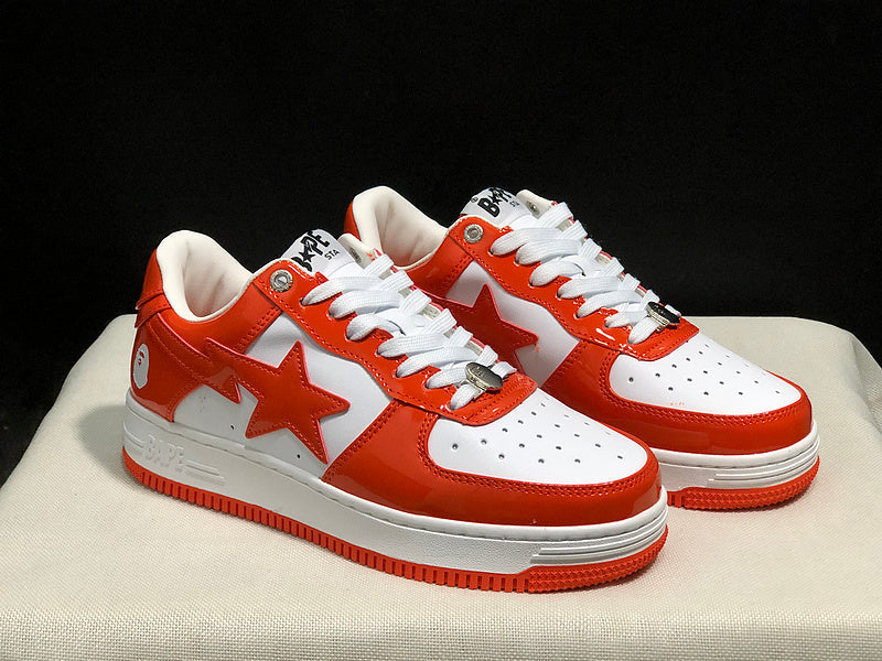 BAPE Road STA Sneaker | White / Orange