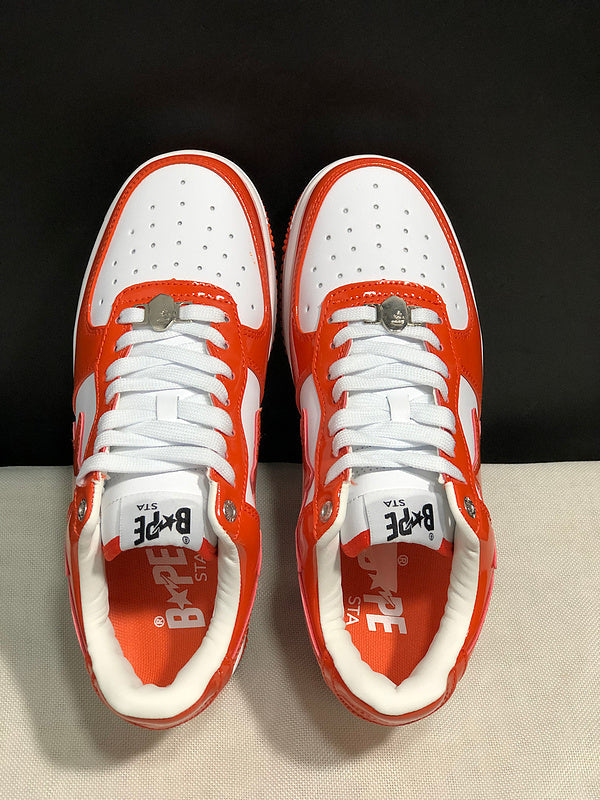 BAPE Road STA Sneaker | White / Orange