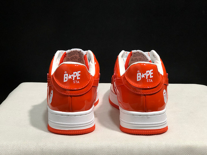 BAPE Road STA Sneaker | White / Orange