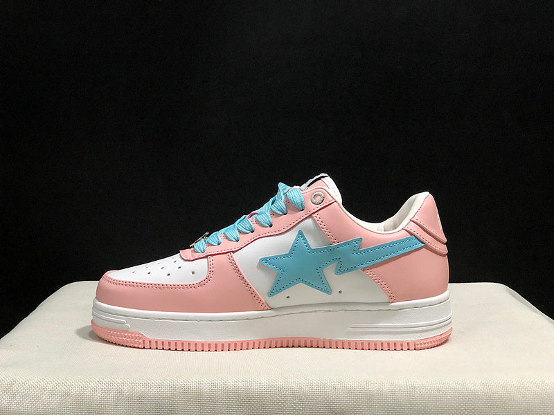 BAPE Road STA Sneaker | Pink / White / Blue