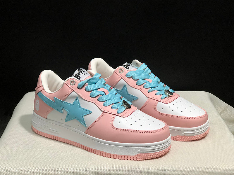 BAPE Road STA Sneaker | Pink / White / Blue
