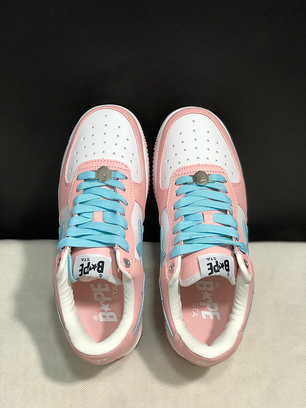 BAPE Road STA Sneaker | Pink / White / Blue