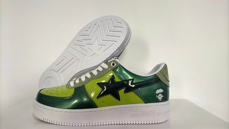BAPE STA Low Sneaker | Patent Leather Multi-Color
