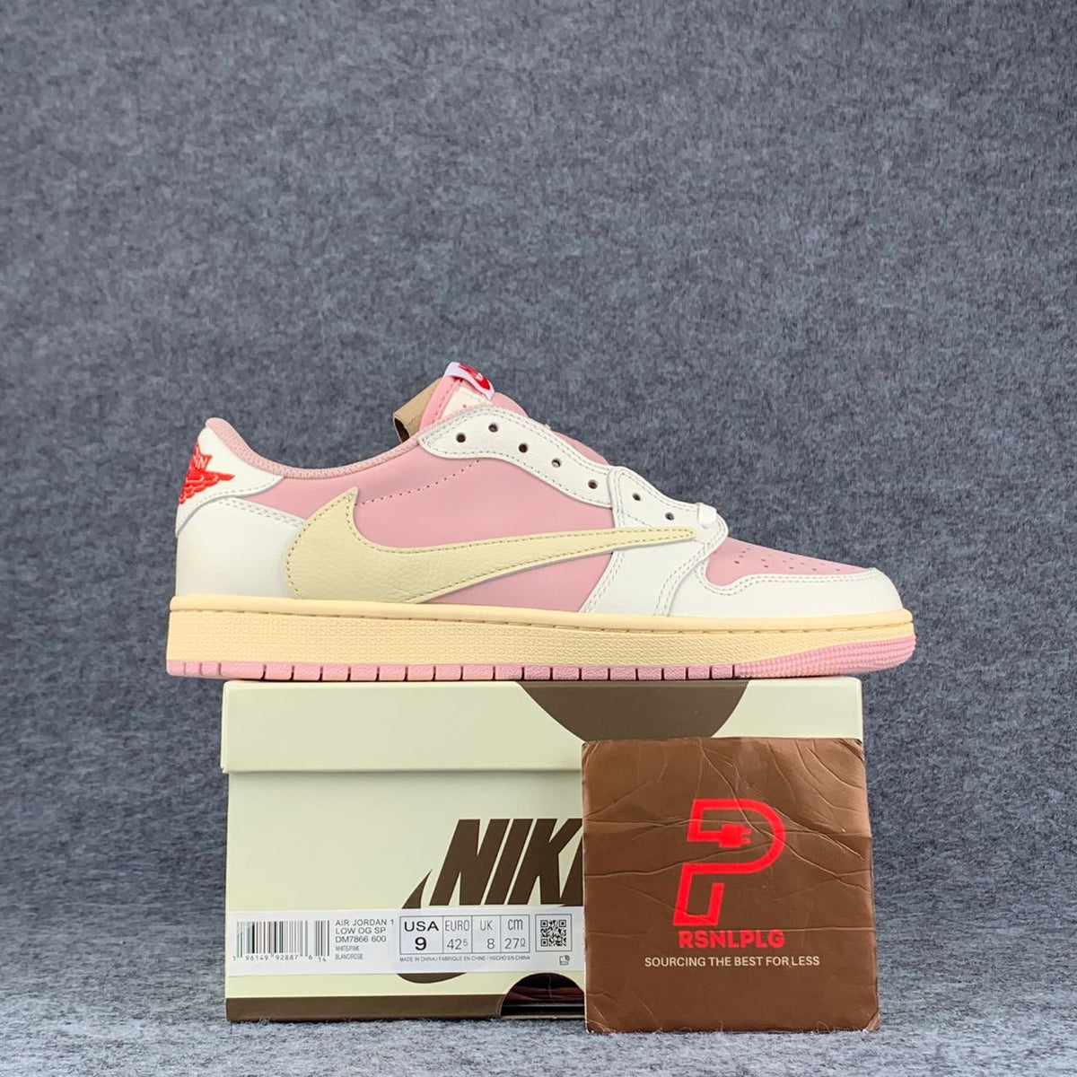Travis Scott x Air Jordan 1 Low OG SP 'Sail Shy Pink'