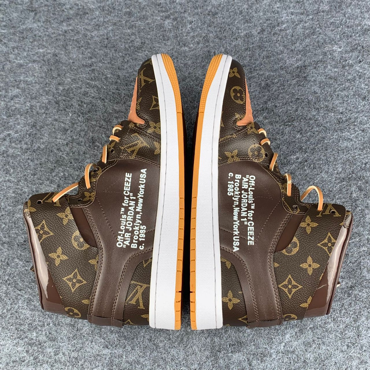 Custom Air Jordan 1 High 'Monogram Flux'