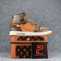 Custom Air Jordan 1 High 'Monogram Flux'